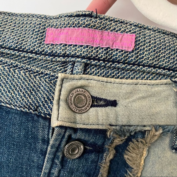 Japanese distressed patchwork jeans! - Picture 2 of 4